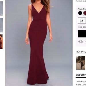 LuLu's Plum Maxi Dress